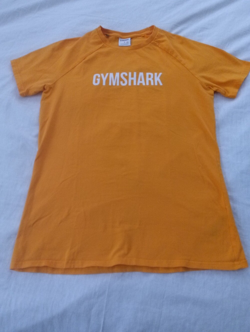 Gymshark Orange Crew Neck Logo T-Shirt